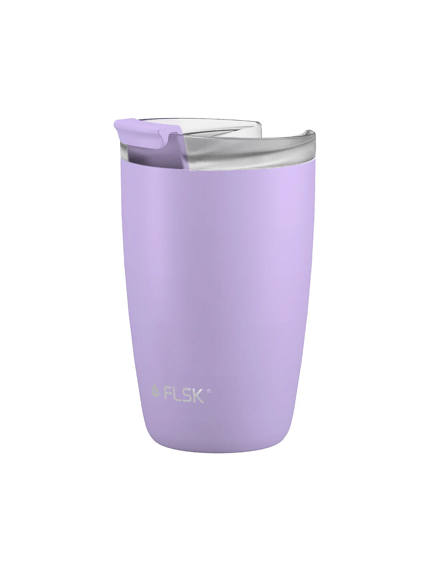 FLSK | Isolierbecher - Thermosbecher CUP Coffee to go-Becher 0,35l Lemon | lila